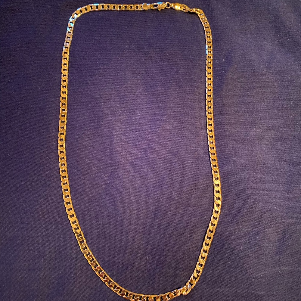 Gold plated Cuban link chain
